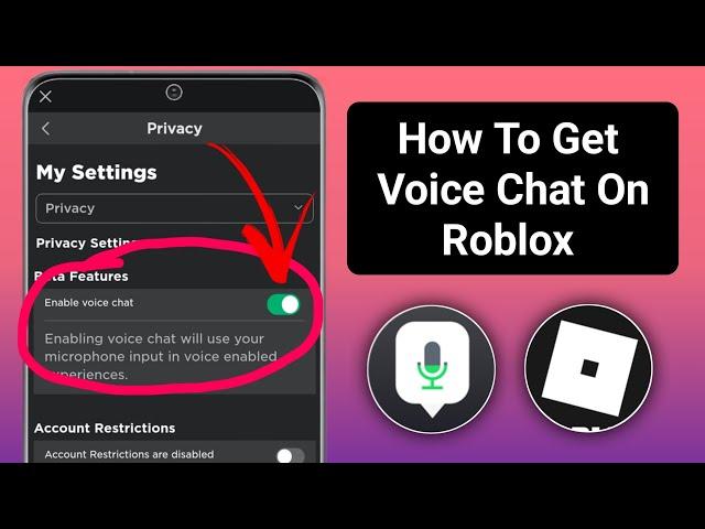 How To Get Voice Chat On Roblox (2024) | Enable Voice Chat in Roblox