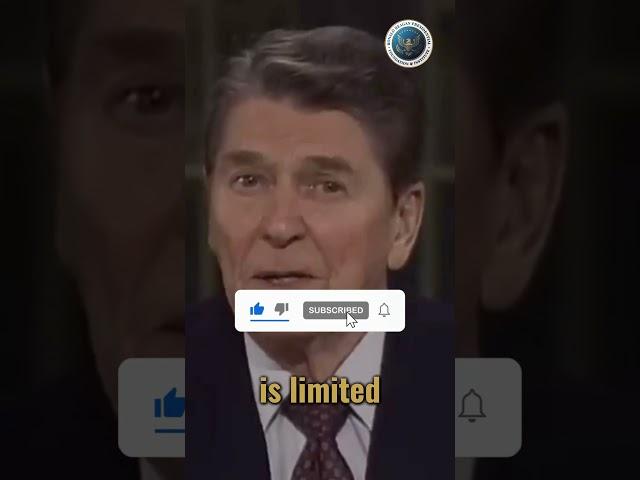 President Ronald Reagan: As Government Expands, Liberty Contracts