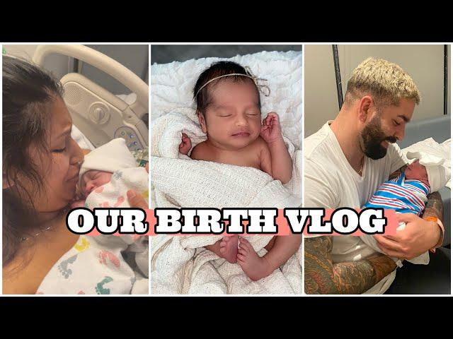 OUR BIRTH VLOG- RAW + REAL LABOR + DELIVERY OF  PREMATURE BABY! INDUCED LABOR