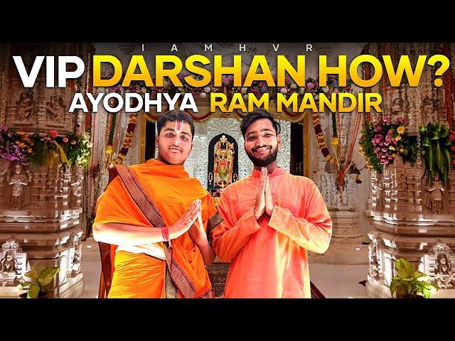 VIP Darshan In Ram Mandir Ayodhya | First Camera Inside Ram Mandir.