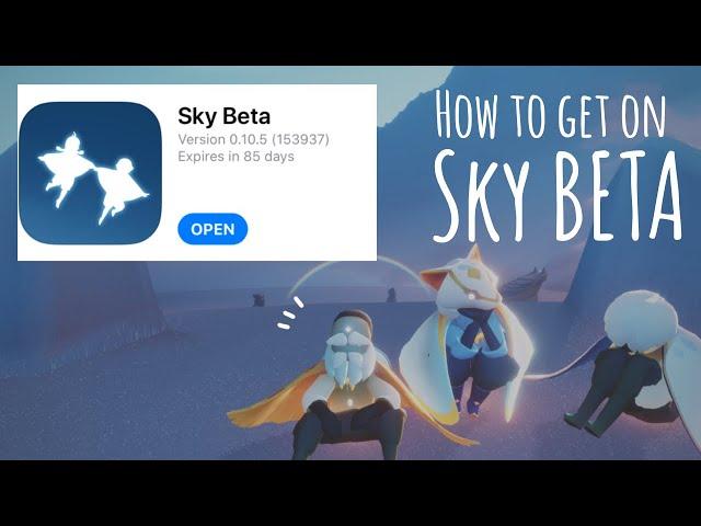 HOW TO GET ON THE SKY BETA | Discord and Test flight | beginners guide ️️