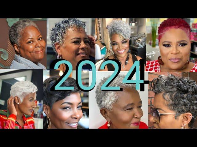 2024  Latest Short Haircut Styles For Black Women | Gorgeous Short Hairstyles For Women over 50