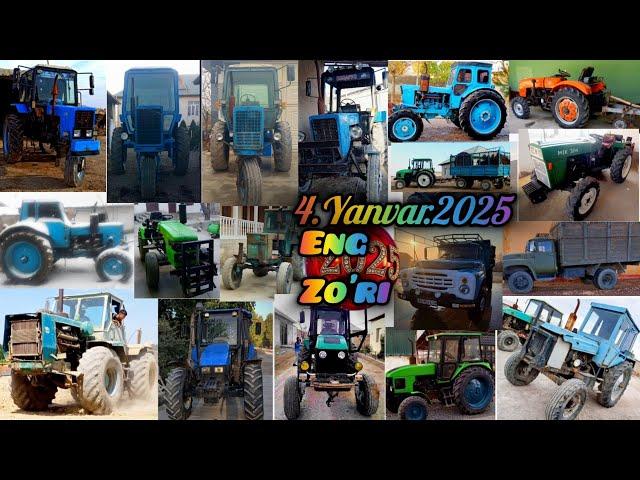 Arzon Traktorlarni Zo'ri 4.Yanvar.2025 Mtz Ttz T40 Yumz Mini Tractor New Holland T-150 Zil-130  Mik.