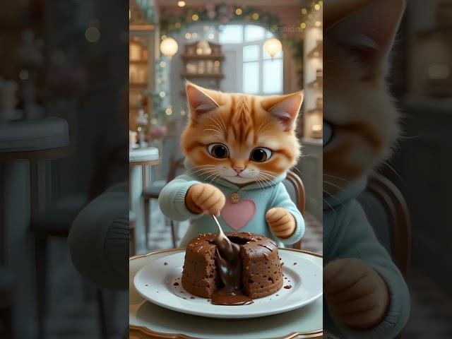 Funny Cat videos:-Delicious meal for cute cat #cats #kittens #pets #shorts #catvideos #funny