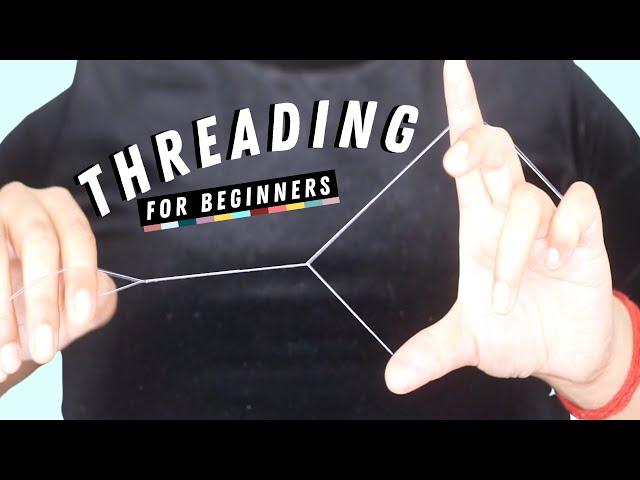 HOW TO THREAD EYEBROWS AT HOME tutorial // step-by-step thorough beginner's guide for threading