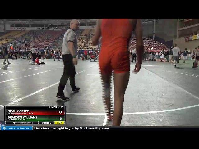Junior 120 Noah Cortez Graham Wrestling Club Vs Braeden Williams Harrah Oklahoma