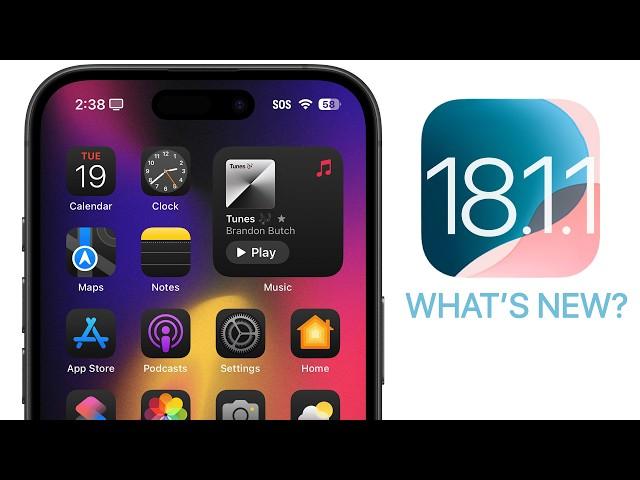 iOS 18.1.1 Released - What's New?