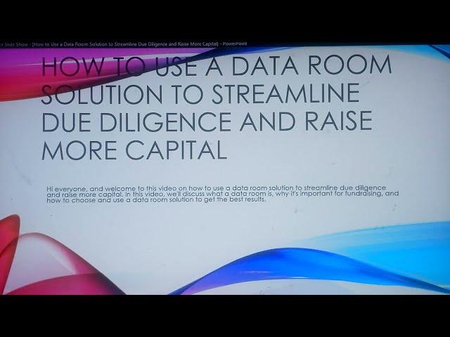 How to Use a Data Room Solution to Streamline Due Diligence and Raise More Capital