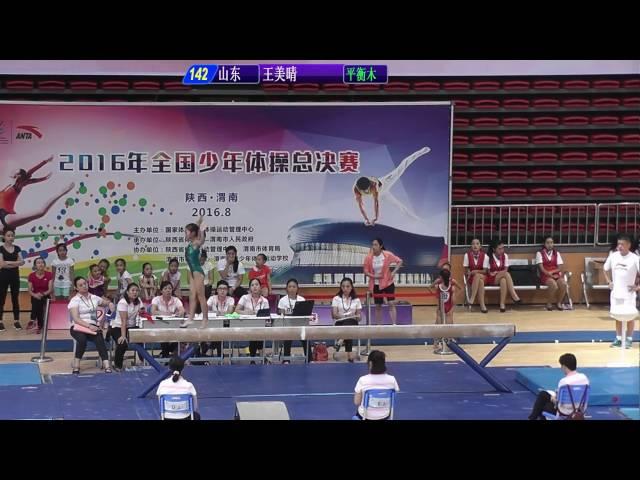 王美晴 Wang Meiqing (Shandong) - BB EF - 2016 Chinese Junior Nationals (age 9-12)