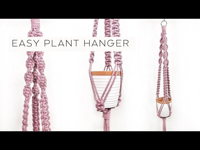 DIY: EASY Macrame Plant Hanger for Beginners