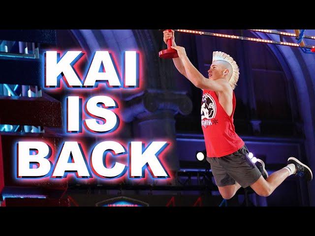 Will 'Mohawk Ninja' Kai Beckstrand Make The American Ninja Warrior Finals? | Universal Kids