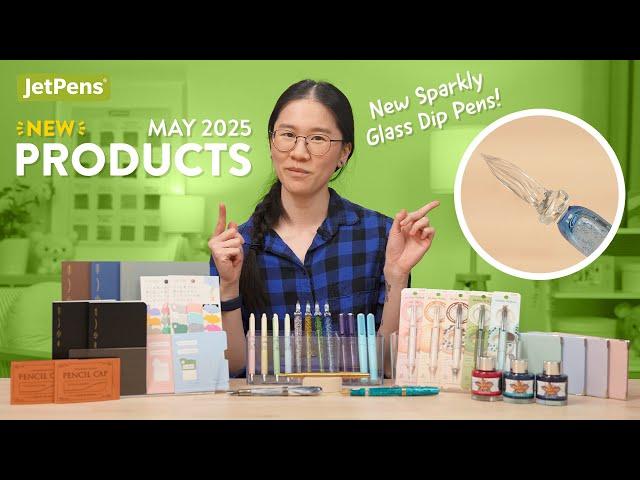 NEW Stationery from May 2025 at JetPens! | New Sparkly Glass Dip Pens & Snoopy Gel Pens!  ️