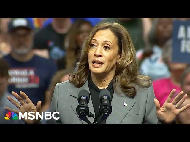 Kamala Harris speaks at campaign rally in Madison, WI