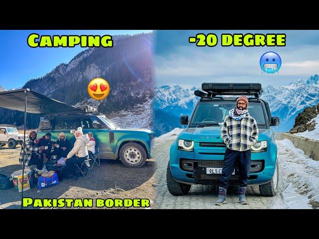 -20 degree mai Frozen lake k pass ki Camping Near Pakistan Border  sab kuch jam gya | Gurez Valley