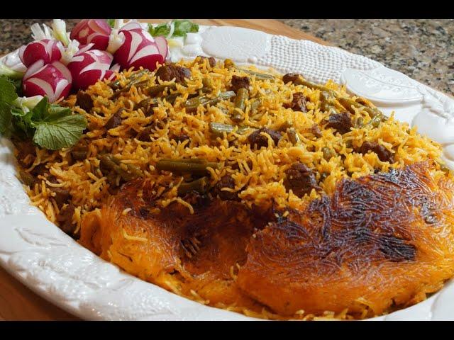 Loobia Polo (لوبیا پلو) | Iranian Food | Persian Food | [ENG SUB]