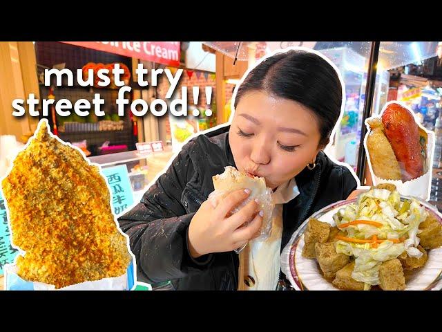 TAIWAN STREET FOOD! Eating at the LARGEST NIGHT MARKET in Taipei 