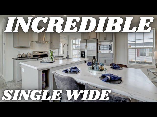 HARD TO BELIEVE this is a SINGLE WIDE mobile home! Prefab House Tour