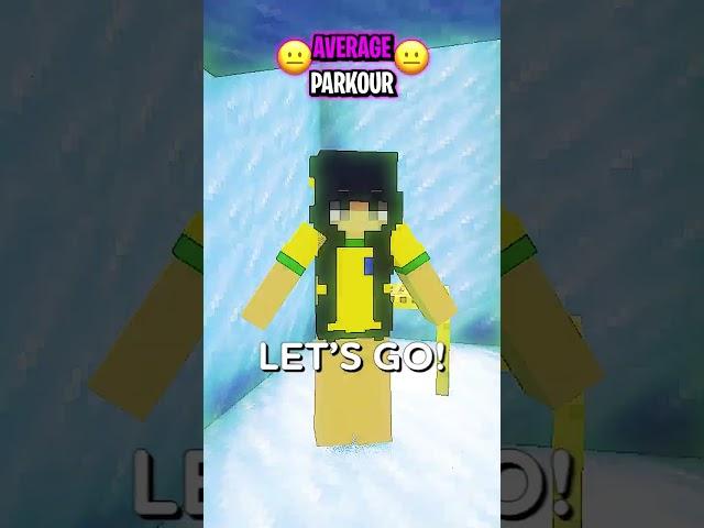MINECRAFT NOOB vs PRO vs HACKER: PARKOUR! PART 4 ️ #shorts