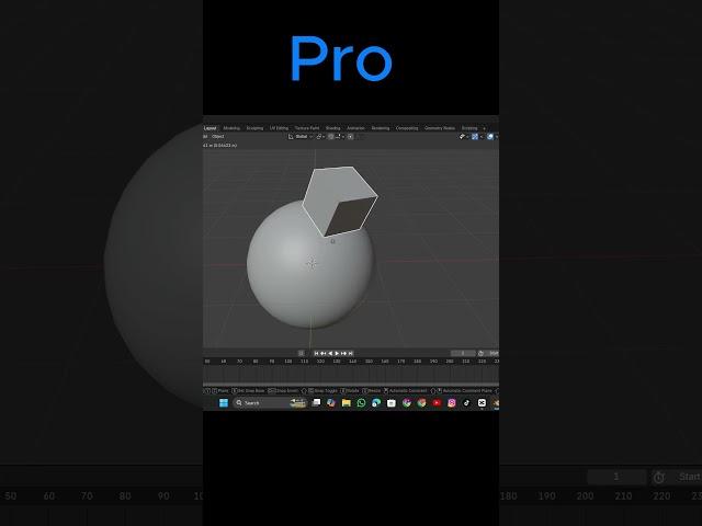 Animating Object on Surface! #animation #surface #b3d #blender #3d  #blendershorts #blendertips