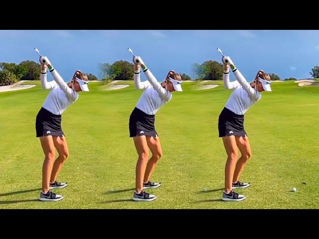 NELLY KORDA GOLF SWING - SLOW MOTION