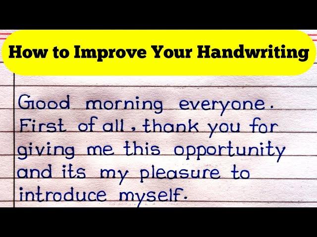 How To Improve Handwriting | Handwriting Kaise Sudhare | Handwriting Improvement Tips |