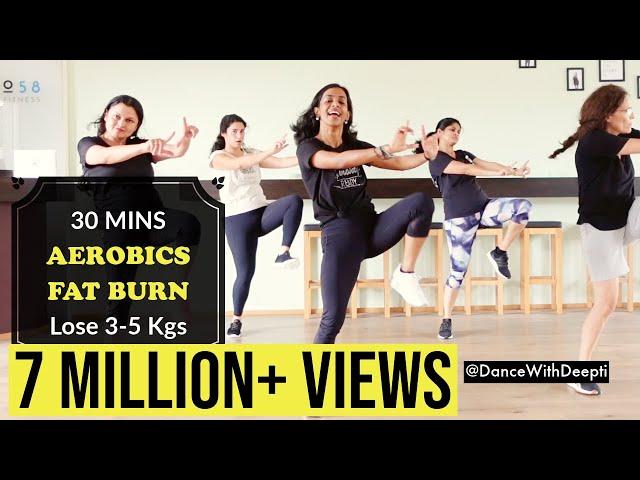 DWD#85 | Burn Arm + Leg + Belly Fat - 30mins Aerobics Workout | Bollywood #dancewithdeepti