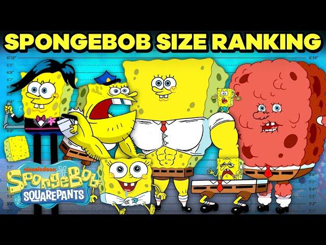 SpongeBob Ranking By Size!  | SpongeBob