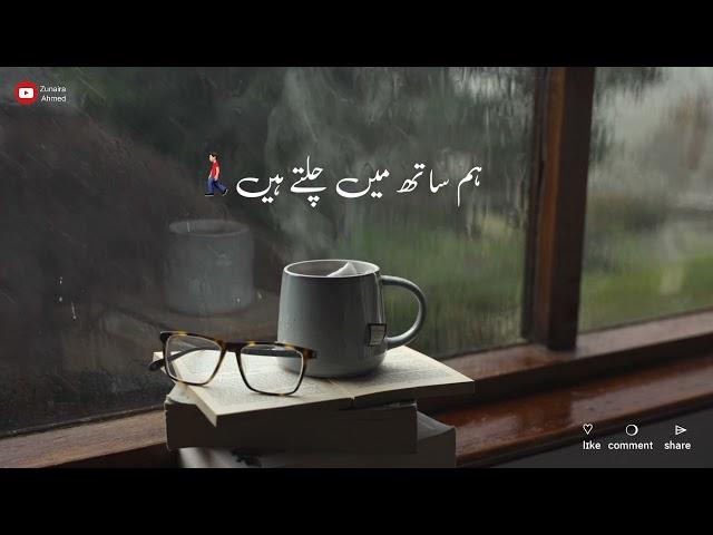 Hum Saath Main Chalte Hai - New TikTok Shayari - Shayari Whatsapp status - Shayari urdu - Zunaira