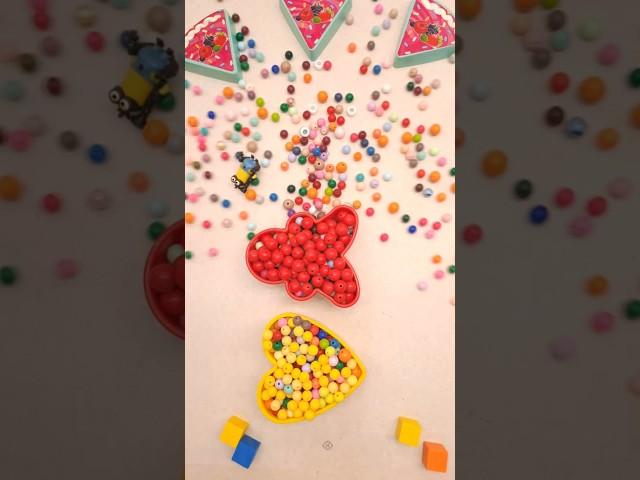 MAGICAL COLORED BEADS Reverse ASMR Experience#asmr #oddly #reverse #visual #relax #beads