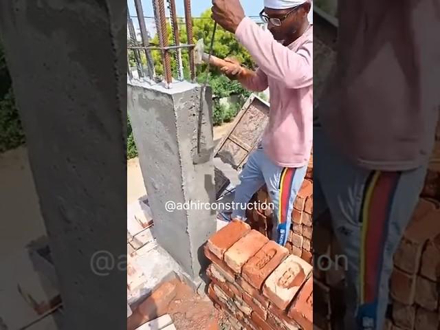 Amezing Column Work For Wall Strength #construction #interiordesign #homedecor #viralvideo #shorts