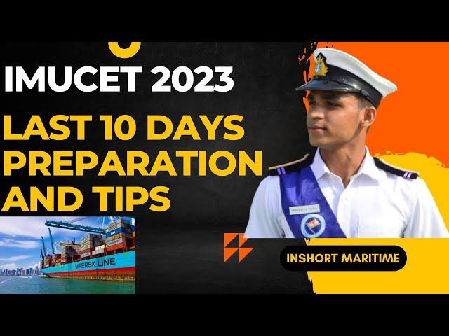 IMUCET 2023 - LAST 10 DAYS PREPARATION - MUST WATCH BEFORE EXAMS - MERCHANT NAVY ADMISSION