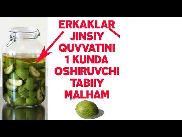 Эркаклар Жинсий Кувватини 1 Кунда Оширувчи Табиий Малхам