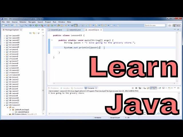 Lesson 13 - Java Tutorial - Searching A String For A Substring