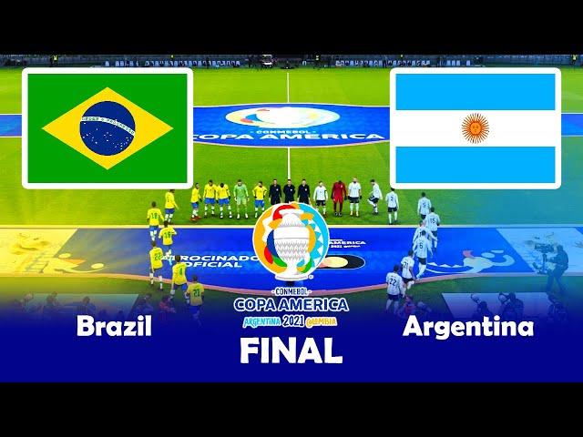 BRAZIL vs ARGENTINA - FINAL COPA AMERICA 2021 - PES 2021 Match PC