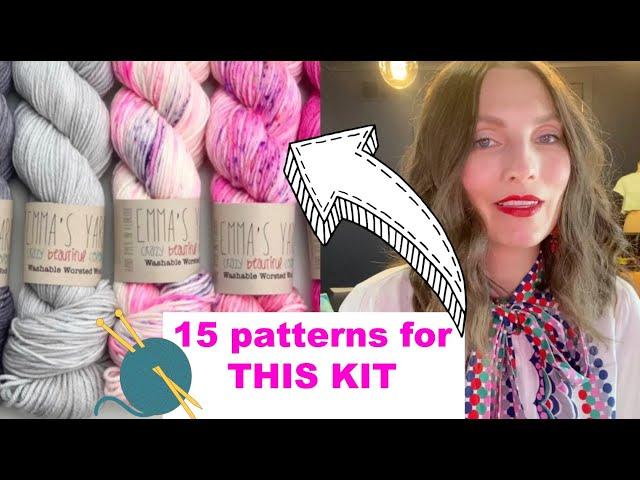 Kristy Glass Knits: Top 15 Patterns to Knit and Crochet with 1000 yards of Worsted Weight YARN!