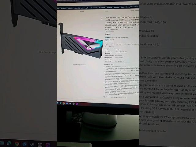 AverMedia GC575 PCIe HDMI 2.1 Capture Card now available on Amazon, but I'm extremely disappointed!!