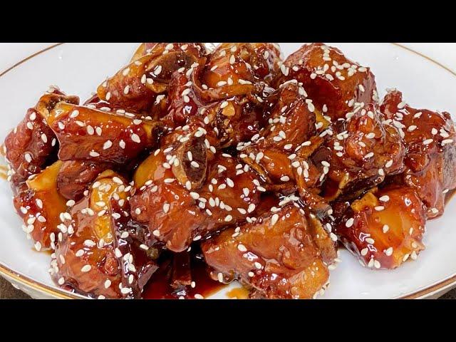 Cantonese home cooking, dried tangerine peel ribs, easy to cook, delicious!