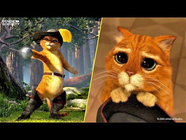 The Best Puss in Boots Moments | Shrek 2 and 3 | Cartoon For Kids