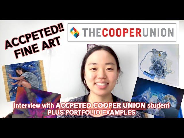 Interview with ACCEPTED COOPER UNION!! Student || FINE ART & Her ART PORTFOLIO