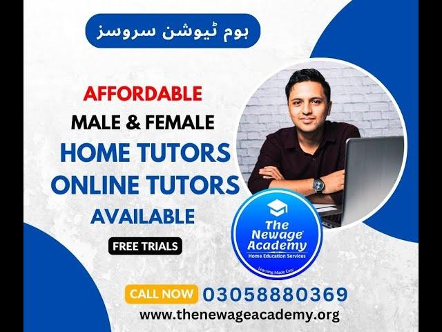 Home Tutors & Home Tuition Available in Lahore