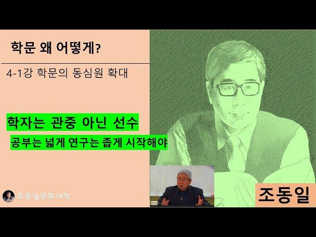 『#학문 왜 어떻게?』4-1강 학문의 동심원 확대: 학문을 어떻게 해나가는가? 마음을 비워야, 차등론은 학문을 멍들게 해〚#조동일문화대학〛