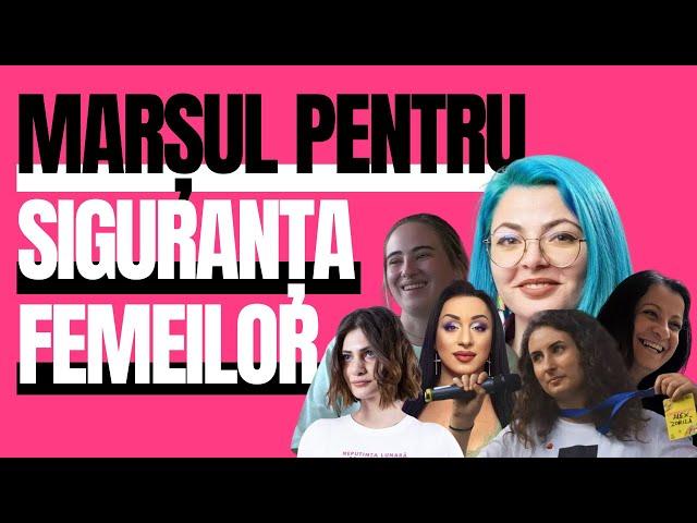 REPORTAJ DE LA MARŞUL PENTRU SIGURANŢA FEMEILOR | CU CENTRUL FILIA, ALUZIVA ŞI E-ROMNJA