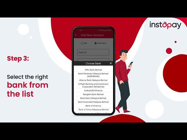 Instapay How To Third-Party Bank Transfer Feature