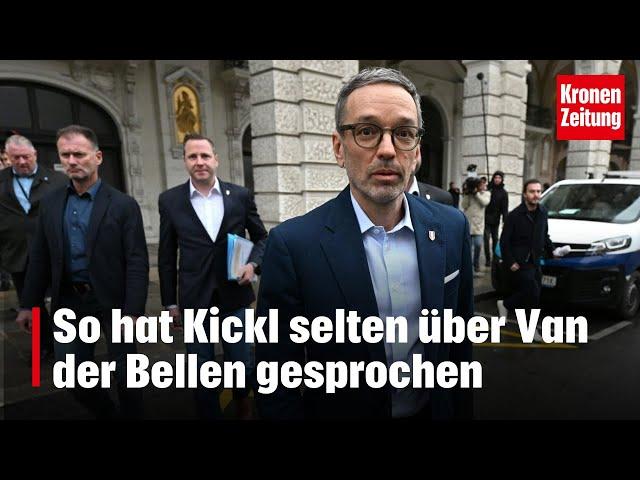 So hat FPÖ-Chef Kickl selten über Van der Bellen gesprochen | krone.tv NEWS