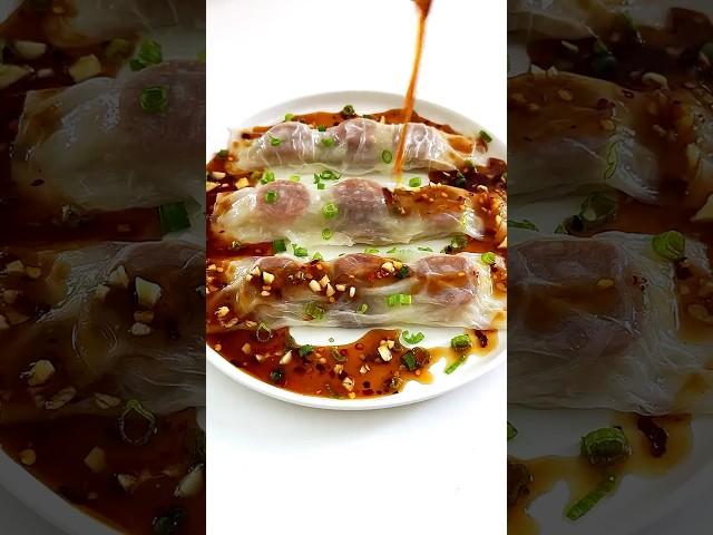 Rice Paper Cheung Fun #ricepaper #dimsum #chinesefood #healthyrecipes #lunch #dinner #snacks #vegan