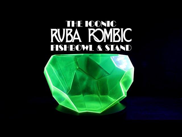 The Iconic Ruba Rombic Fishbowl and Stand