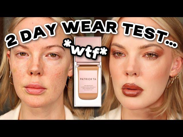 NEW! PATRICK TA MAJOR SKIN HYDRA LUXE LUMINOUS FOUNDATION REVIEW (2 day wear test)