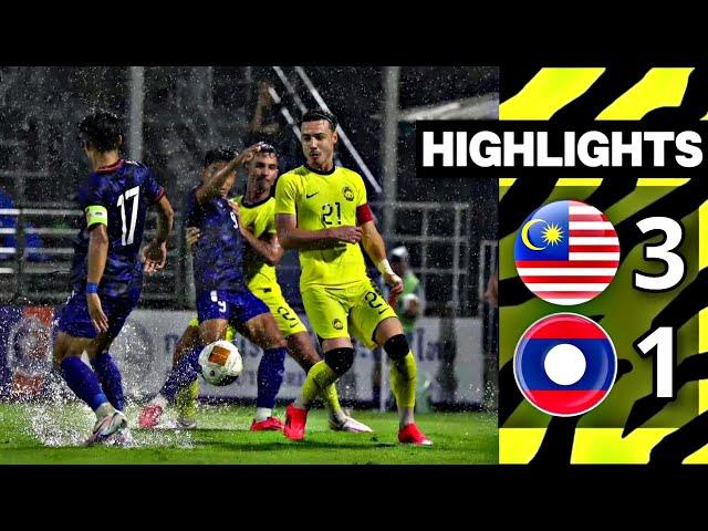 Malaysia vs Laos (3-1) | Highlights & All Goals | International Friendly Match 2024