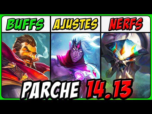 ¡NOTAS del PARCHE 14.13 en 5 MINUTOS!  Buffs, Nerfs y Cambios CLAVE | League of Legends