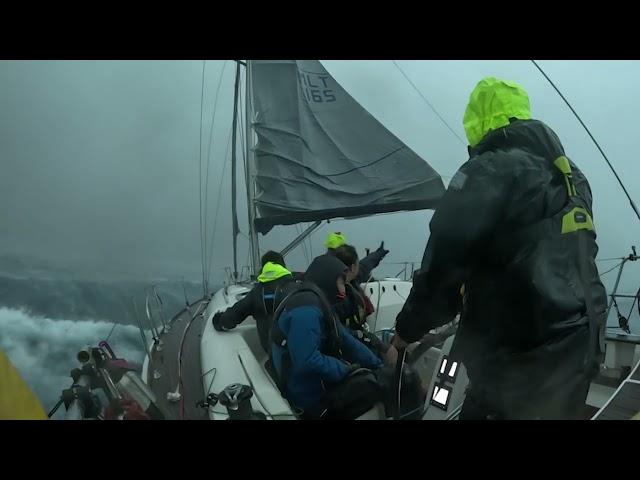 62 Knot Squall Hits Spirit of the Winds | 2024 Rolex Middle Sea Race.